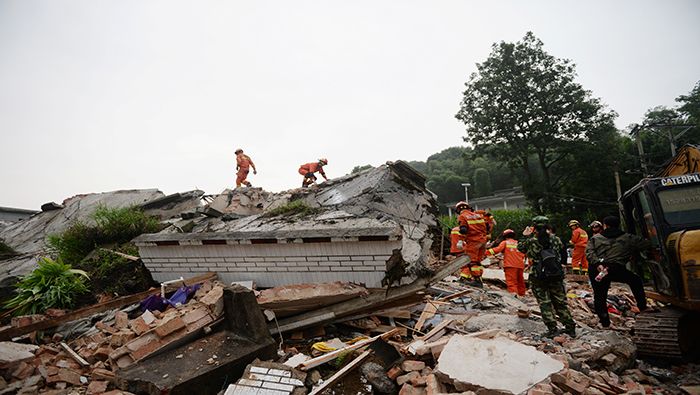 The earthquakes in China affected 14,427 people